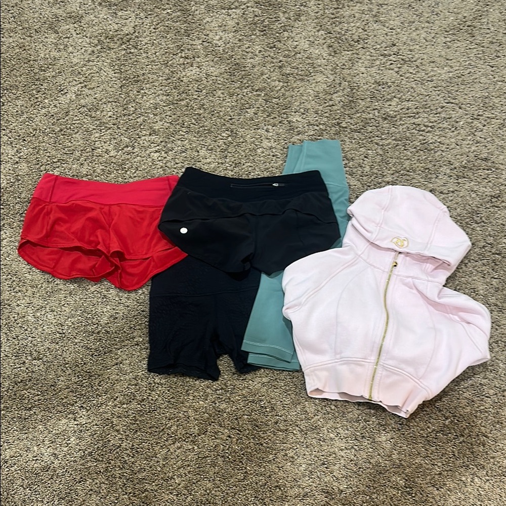 Lululemon Athletica Activewear Set - Pink, Red, Black, Teal
